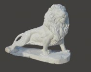 Escultura de mármol estatuas de animales-0322